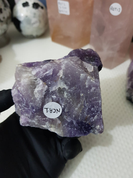 Natural Chevron Amethyst Crystal Rock - NCA1