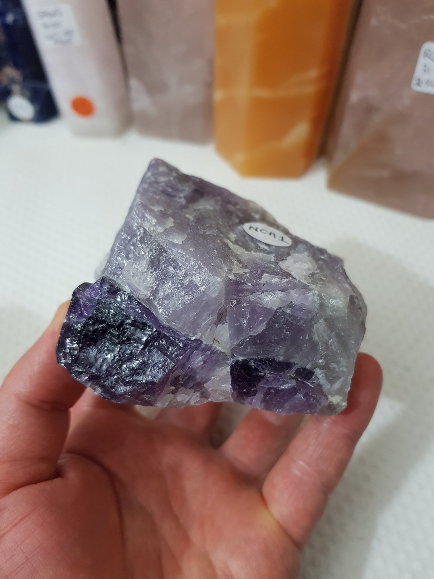 Natural Chevron Amethyst Crystal Rock - NCA1