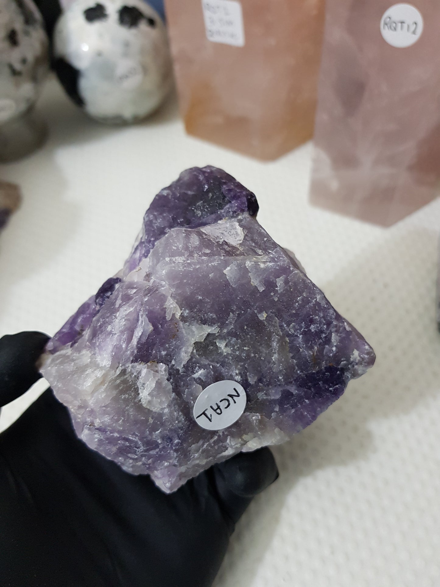 Natural Chevron Amethyst Crystal Rock - NCA1