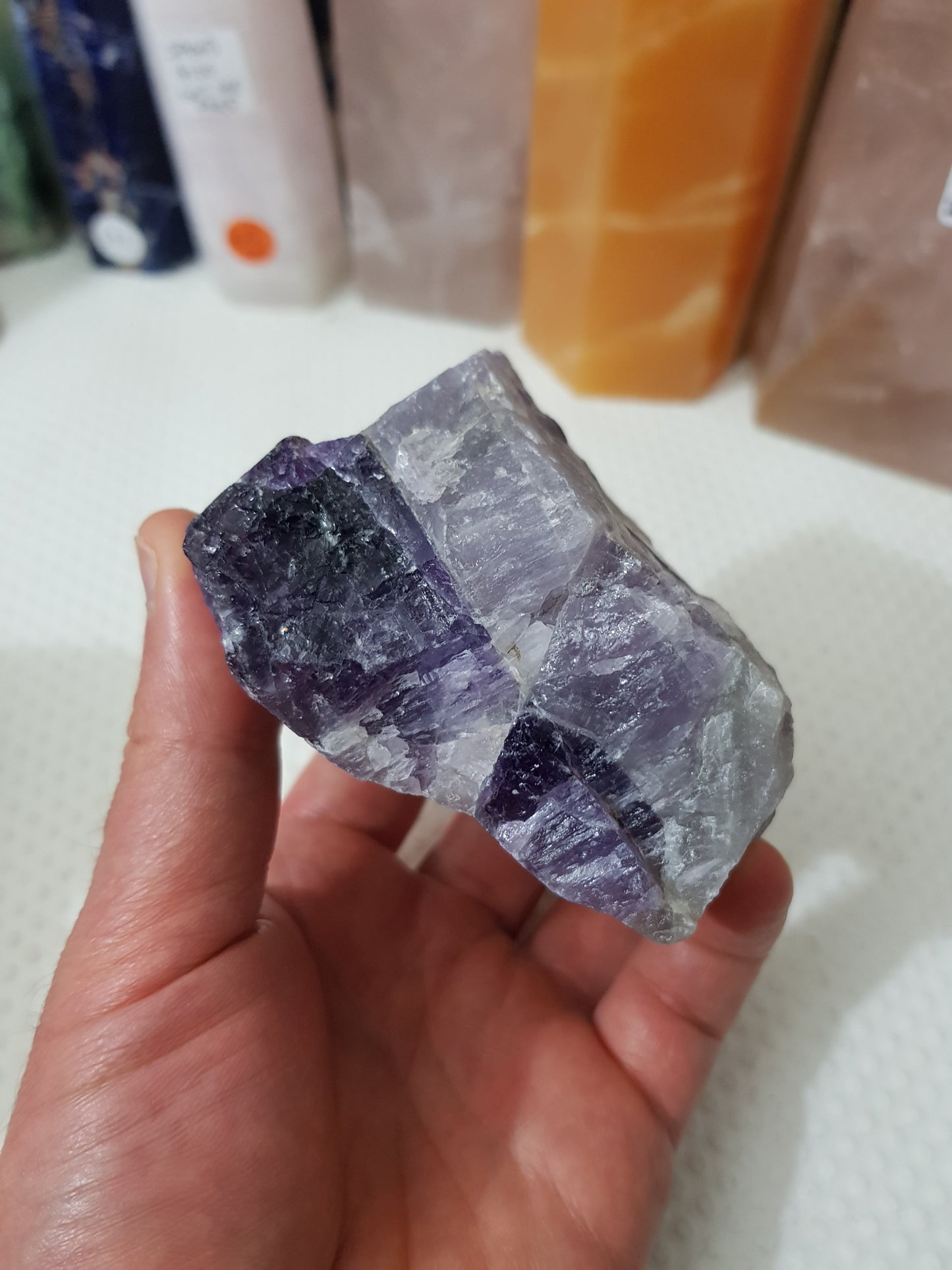 Natural Chevron Amethyst Crystal Rock - NCA1