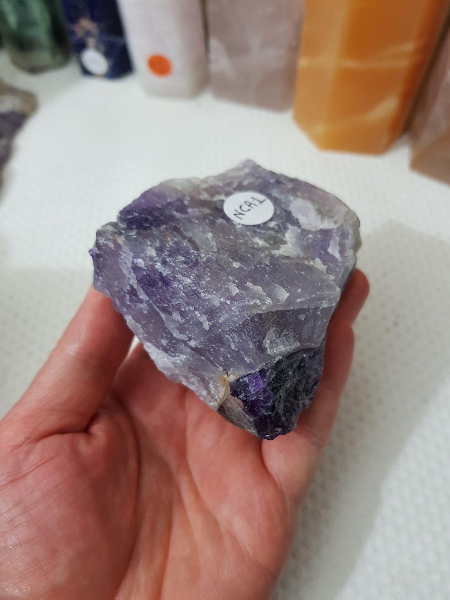 Natural Chevron Amethyst Crystal Rock - NCA1