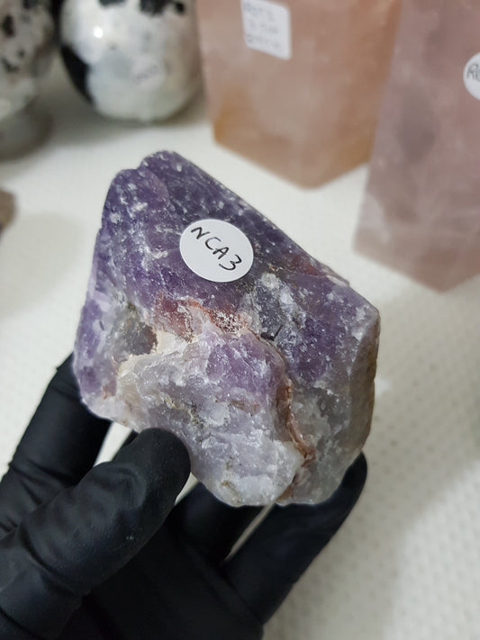 Natural Chevron Amethyst Crystal Rock - NCA3
