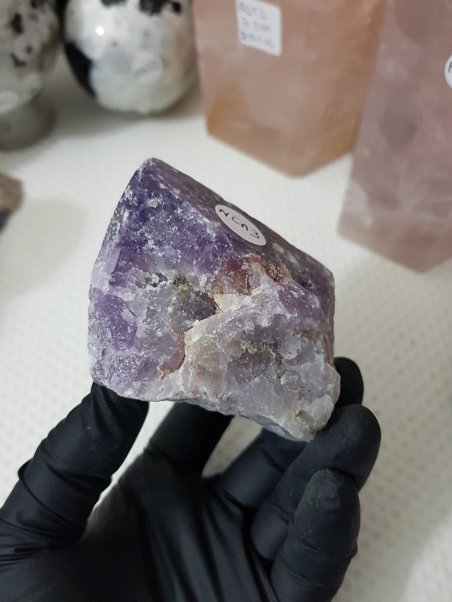 Natural Chevron Amethyst Crystal Rock - NCA3
