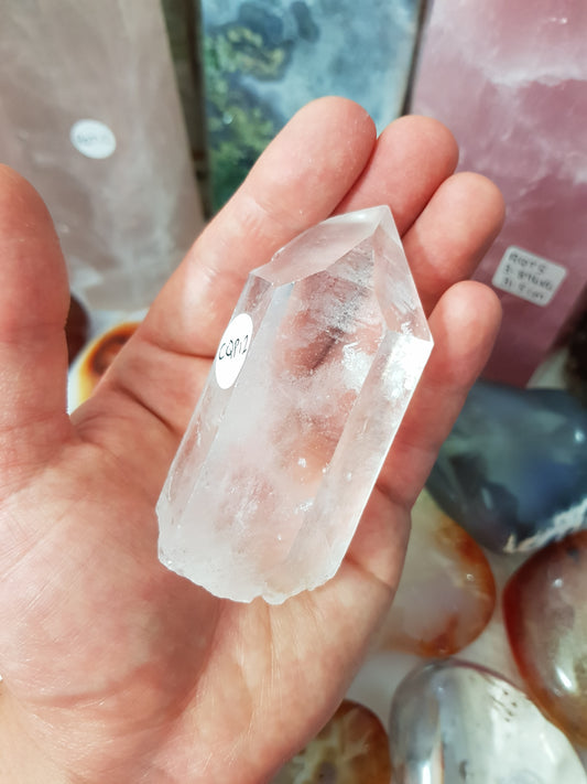 Natural Clear Quartz Crystal Point - CQP12