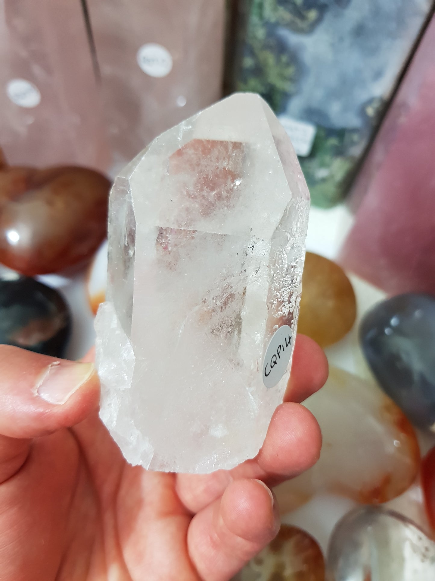 Natural Clear Quartz Crystal Point - CQP14