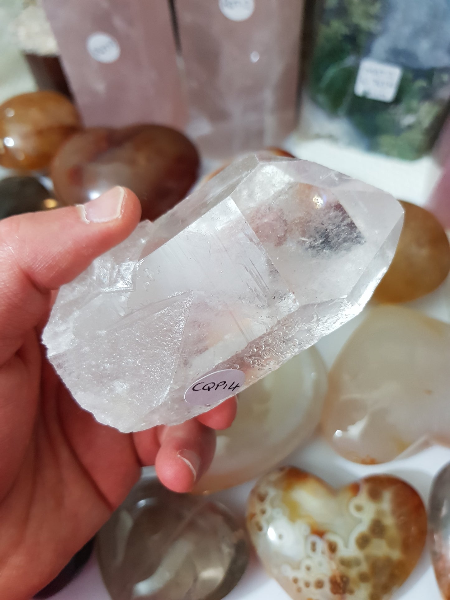 Natural Clear Quartz Crystal Point - CQP14