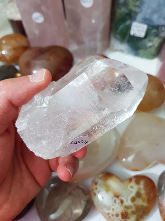 Natural Clear Quartz Crystal Point - CQP14