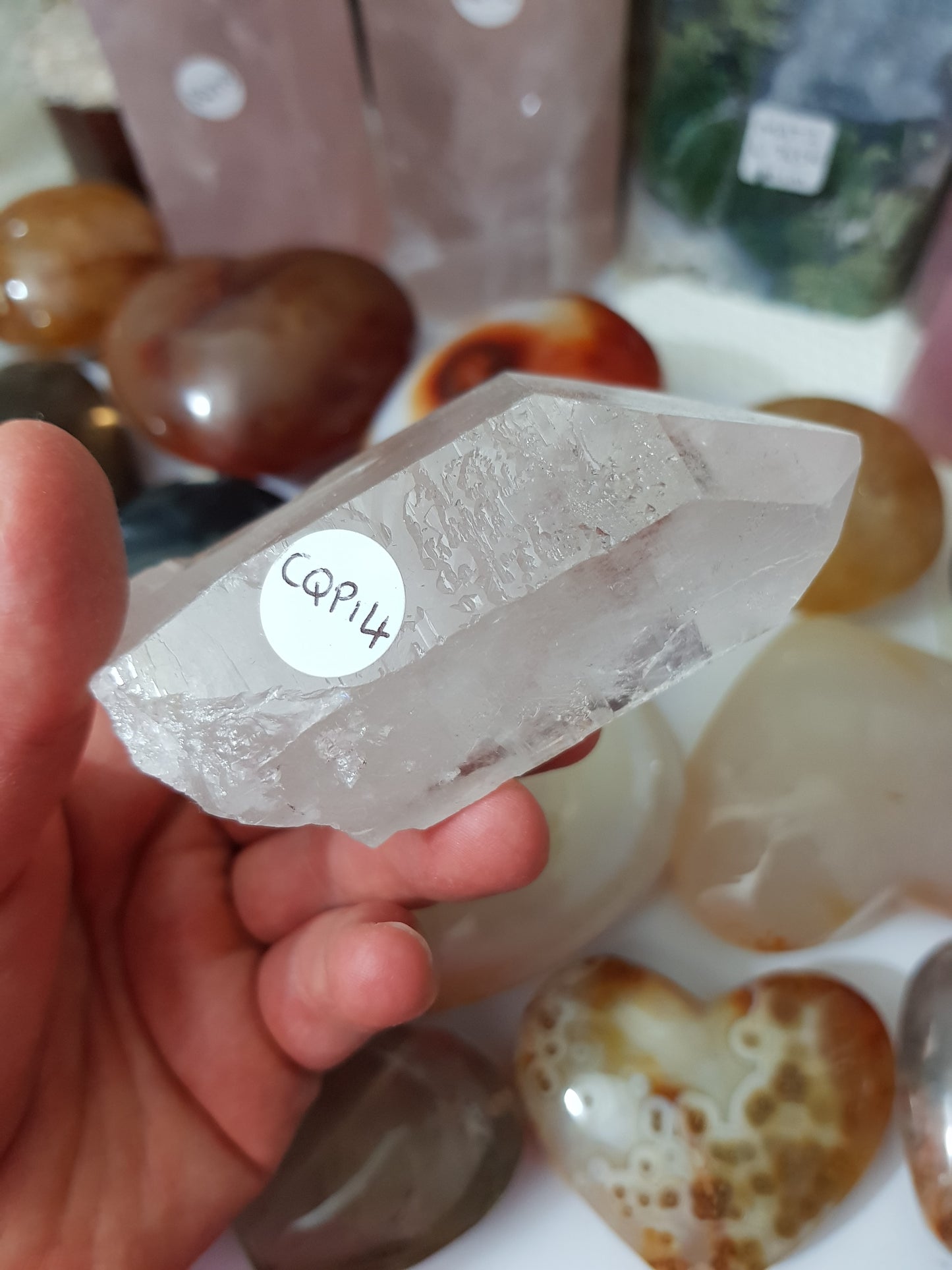 Natural Clear Quartz Crystal Point - CQP14