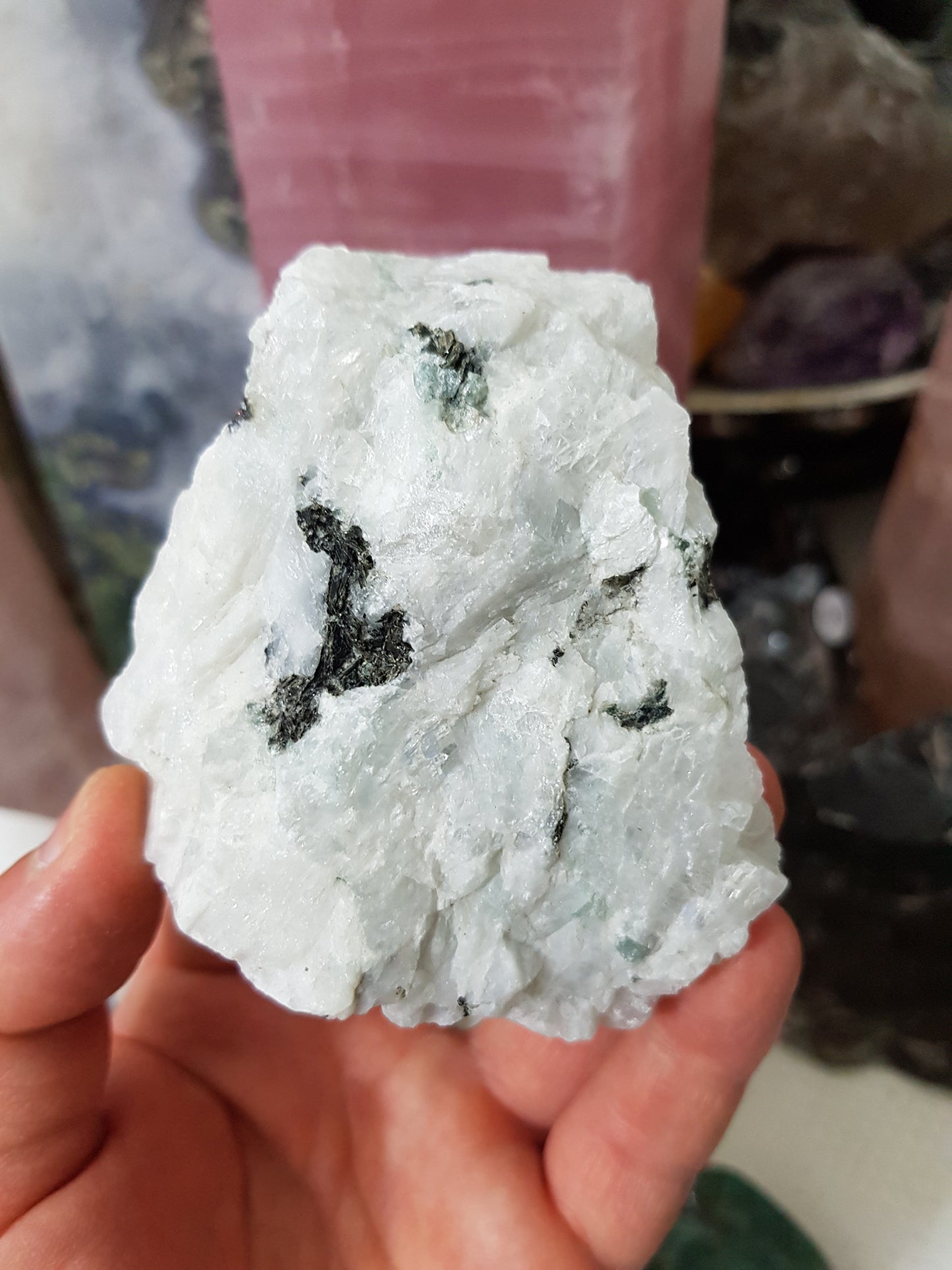 Natural Rainbow Moonstone Crystal - MS15