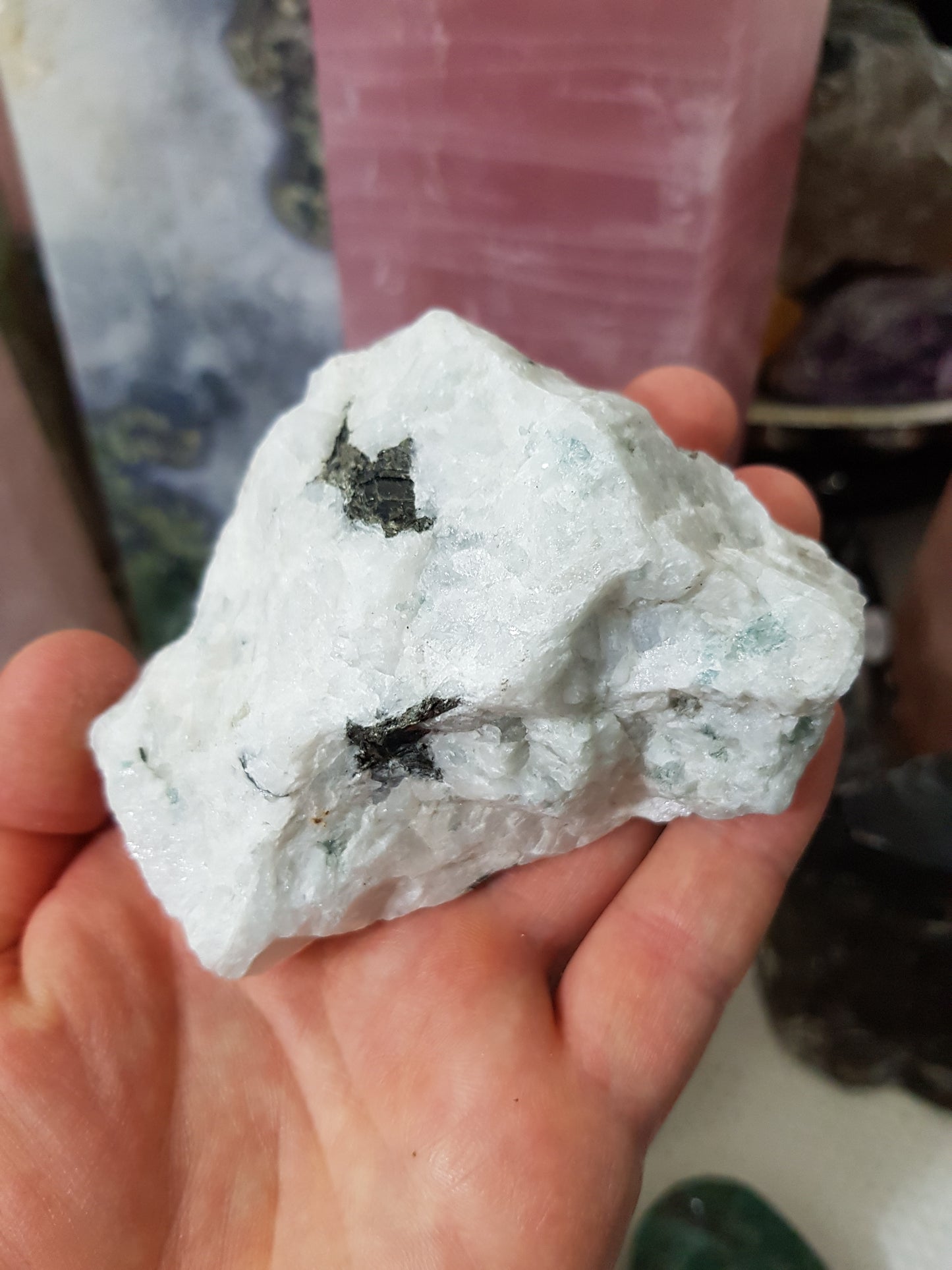 Natural Rainbow Moonstone Crystal - MS15