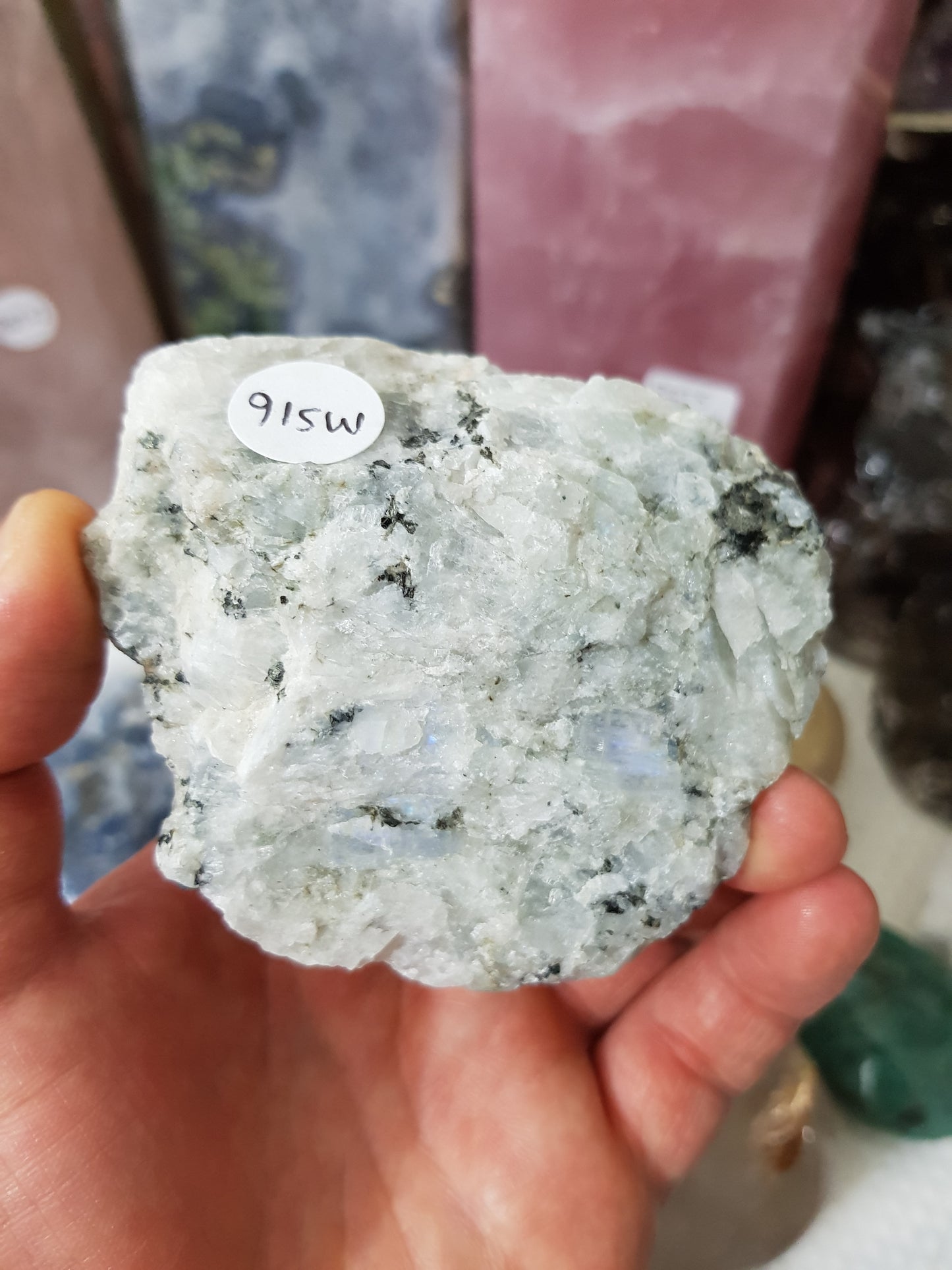 Natural Rainbow Moonstone Crystal - MS16