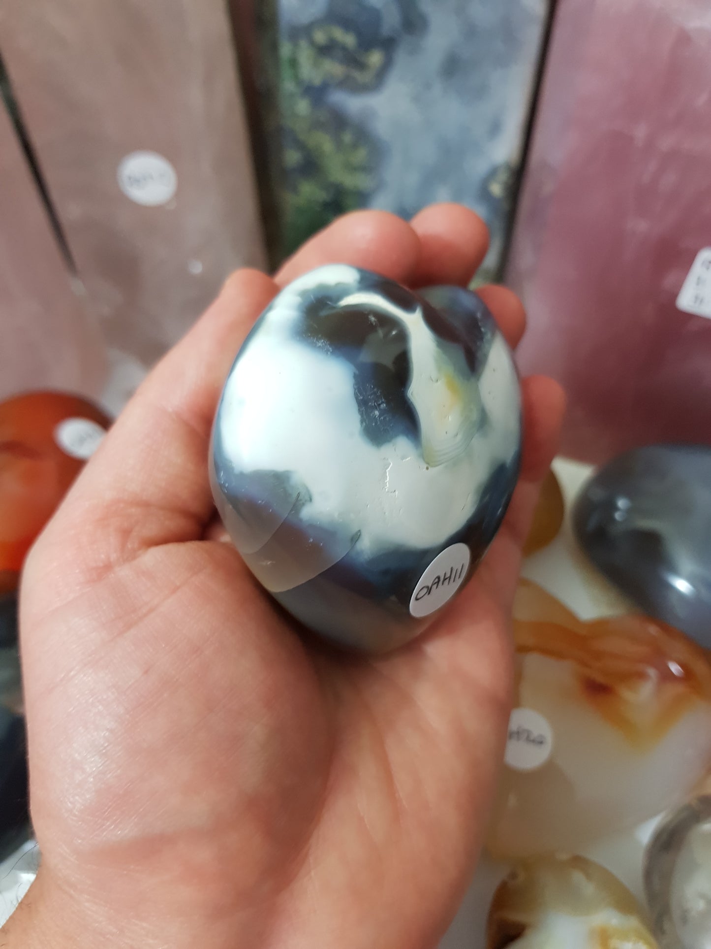 Orca Agate Crystal Heart – OAH11