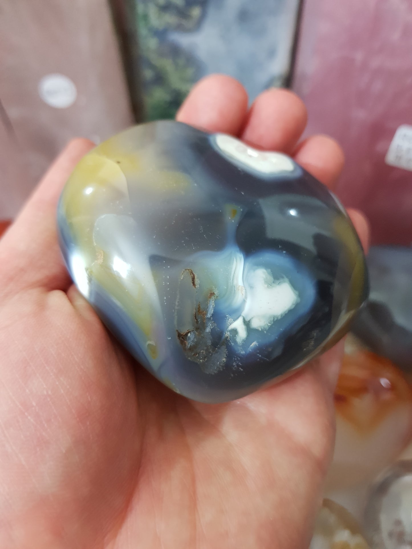 Orca Agate Crystal Heart – OAH11