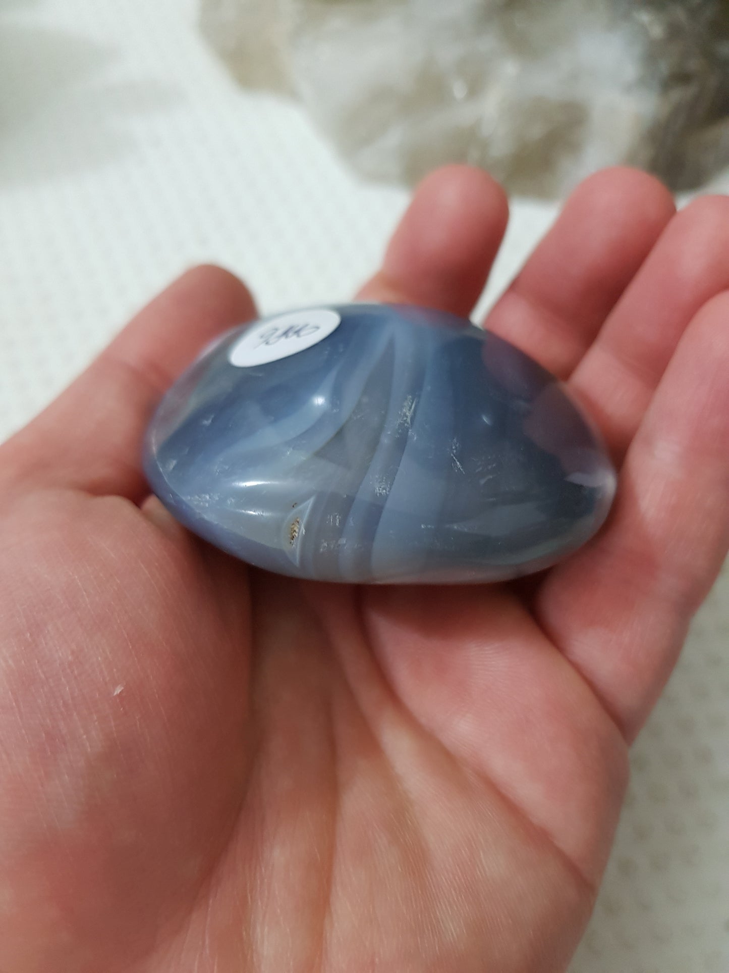Orca Agate Crystal Palmstone – OAP6