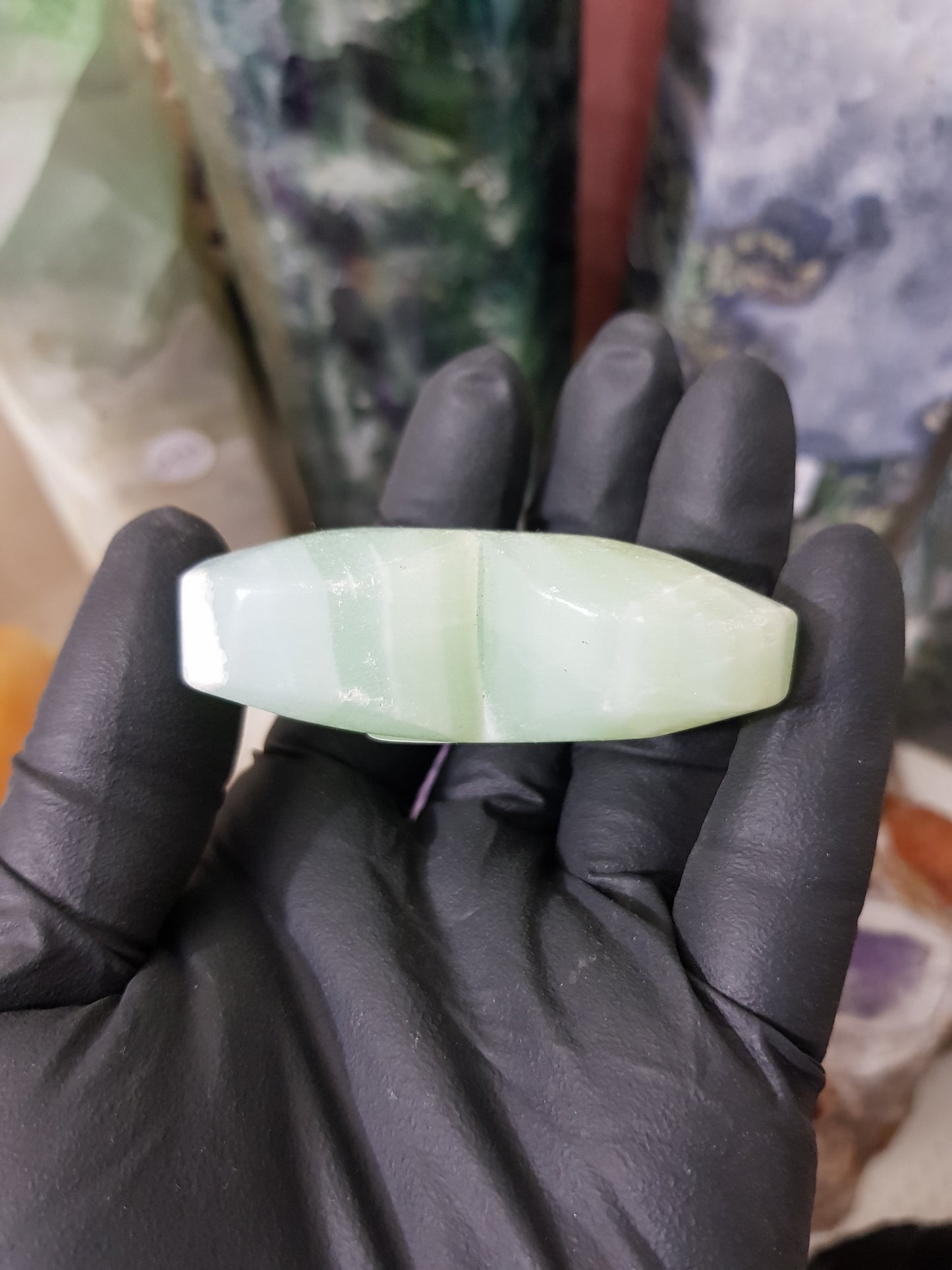 Pistachio Calcite Crystal Heart – PCH3