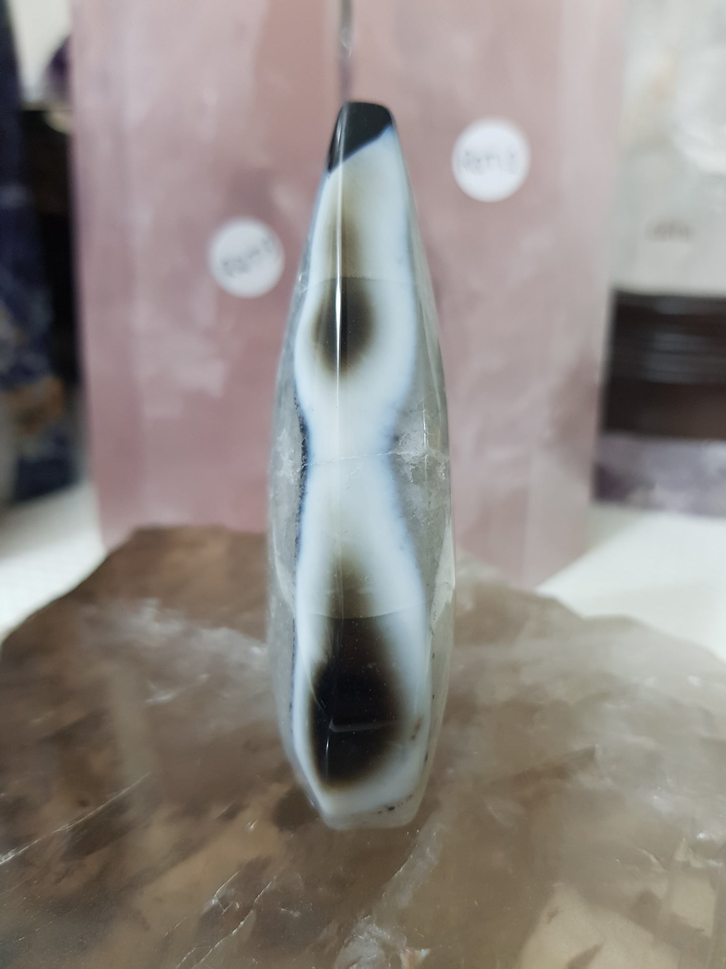 Polished Black Agate Crystal Freeform – BAFF3