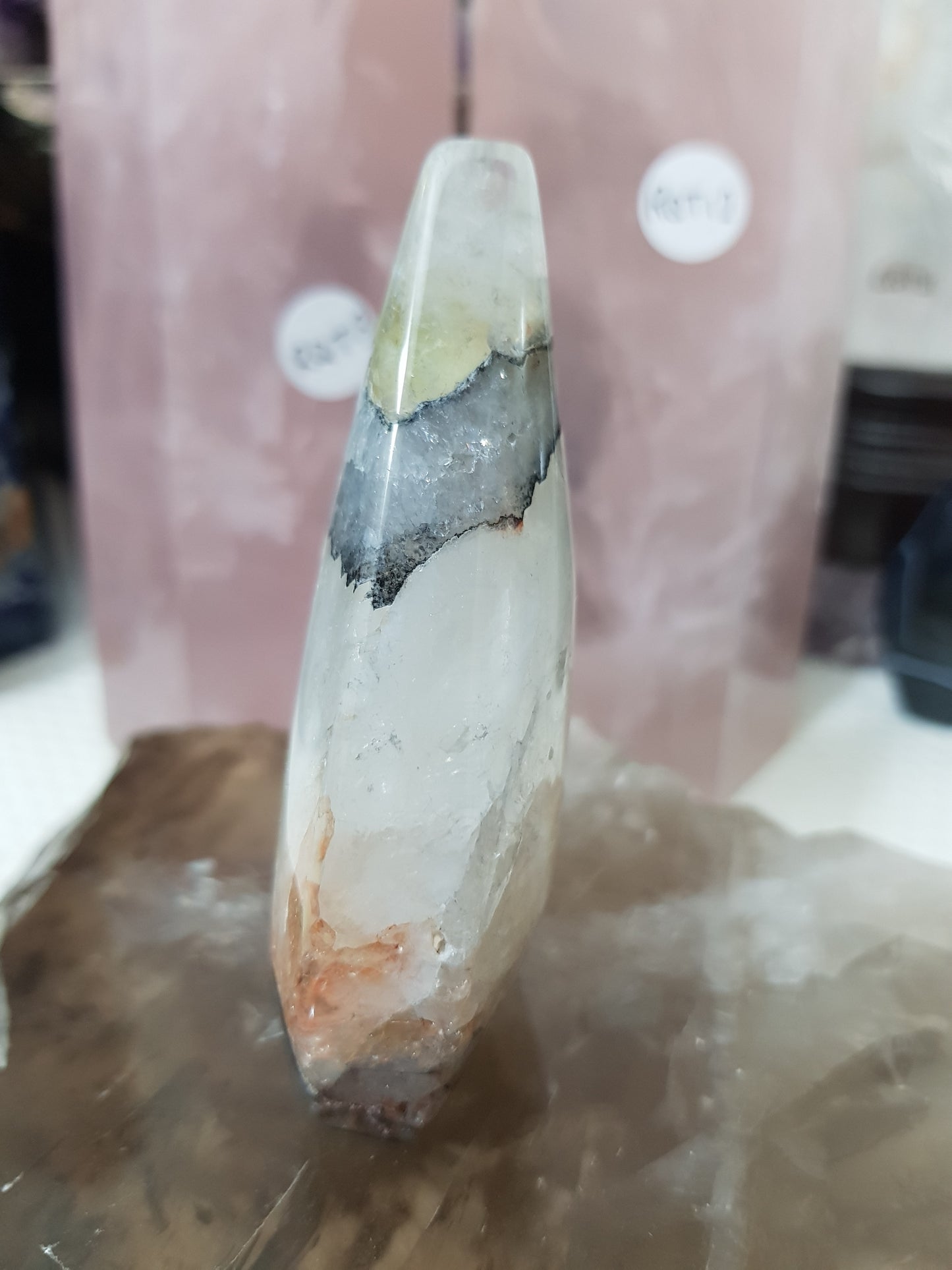 Polished Black Agate Crystal Freeform – BAFF6