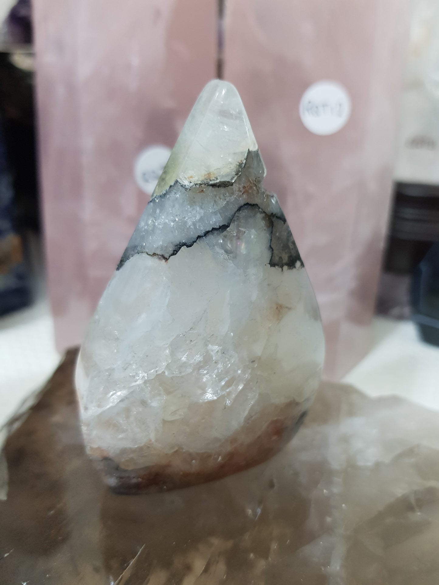 Polished Black Agate Crystal Freeform – BAFF6