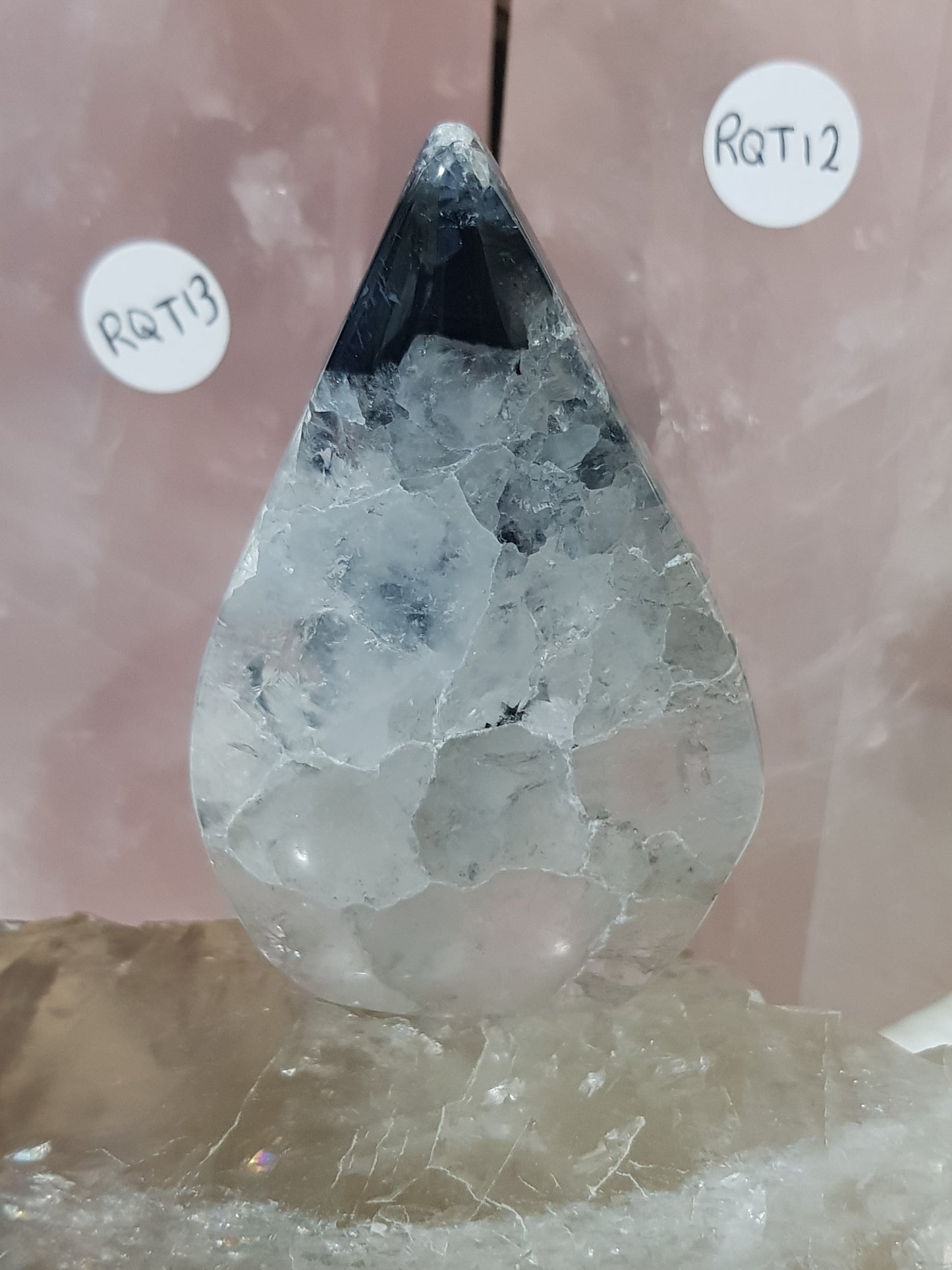 Polished Black Agate Crystal Freeform – BAFF9