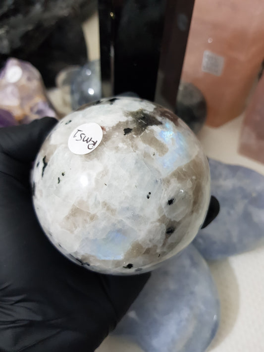 Rainbow Moonstone Crystal Sphere – RMS1