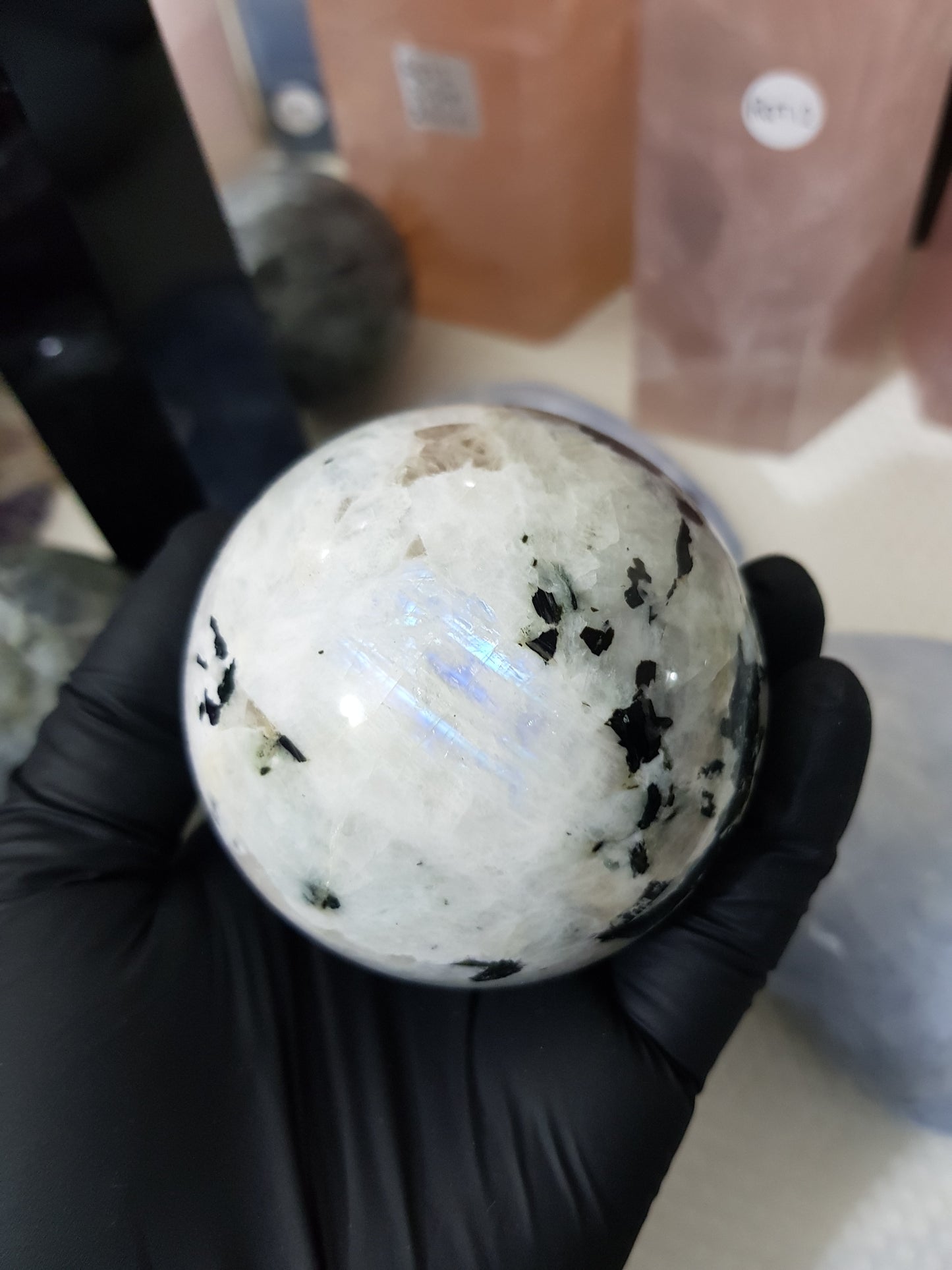 Rainbow Moonstone Crystal Sphere – RMS2