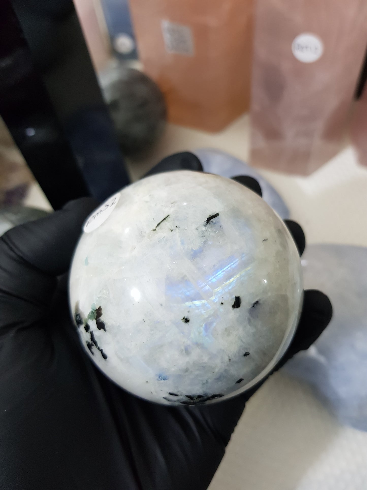 Rainbow Moonstone Crystal Sphere – RMS2