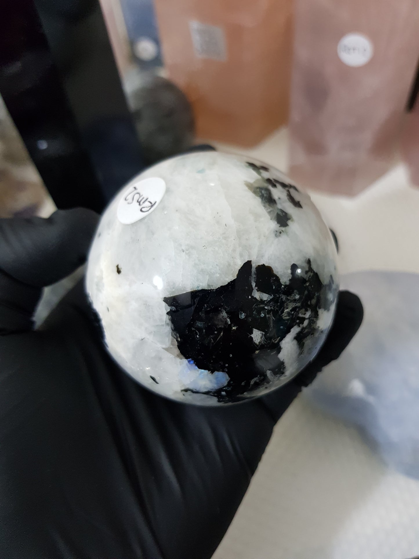 Rainbow Moonstone Crystal Sphere – RMS2