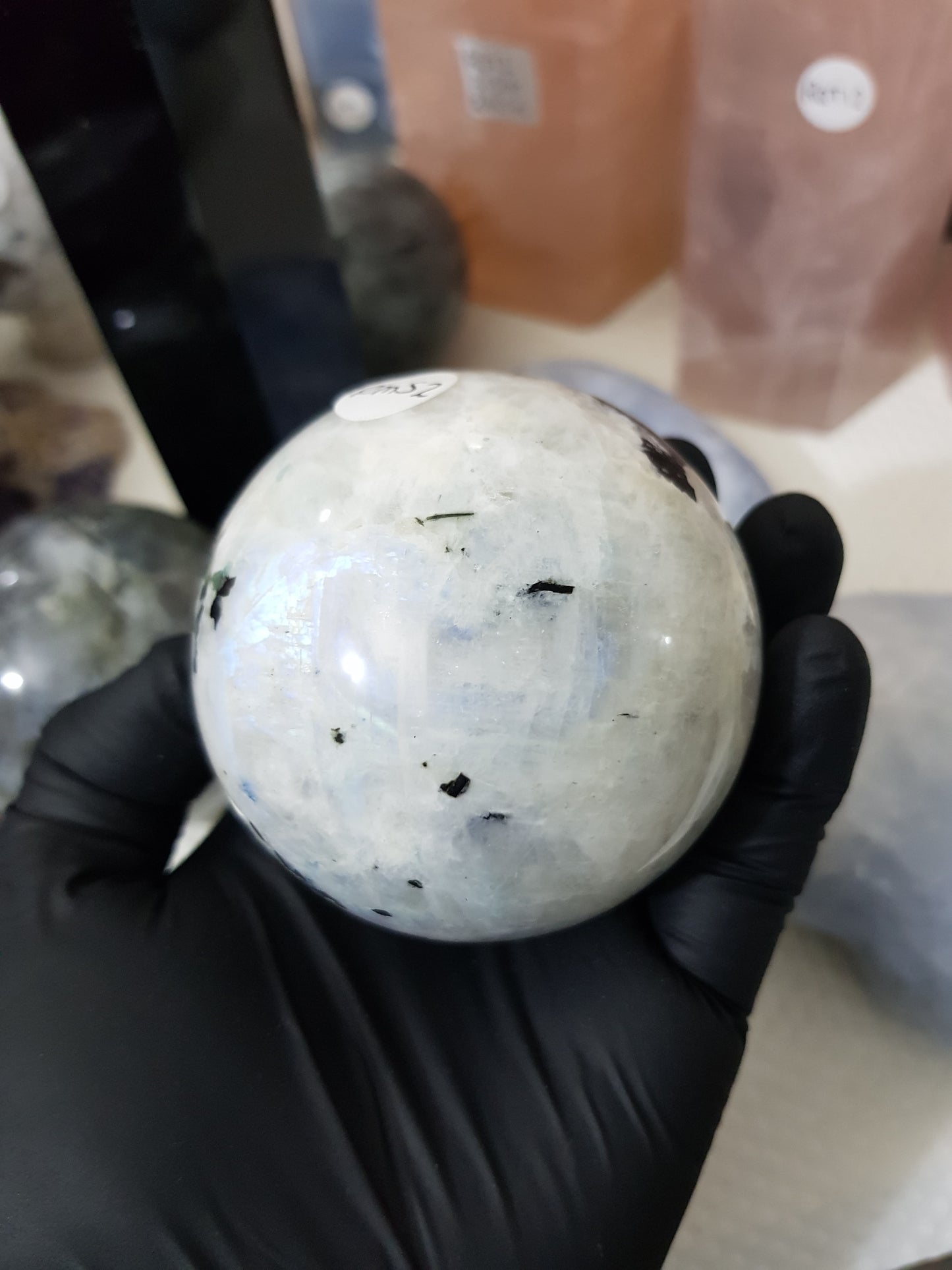 Rainbow Moonstone Crystal Sphere – RMS2