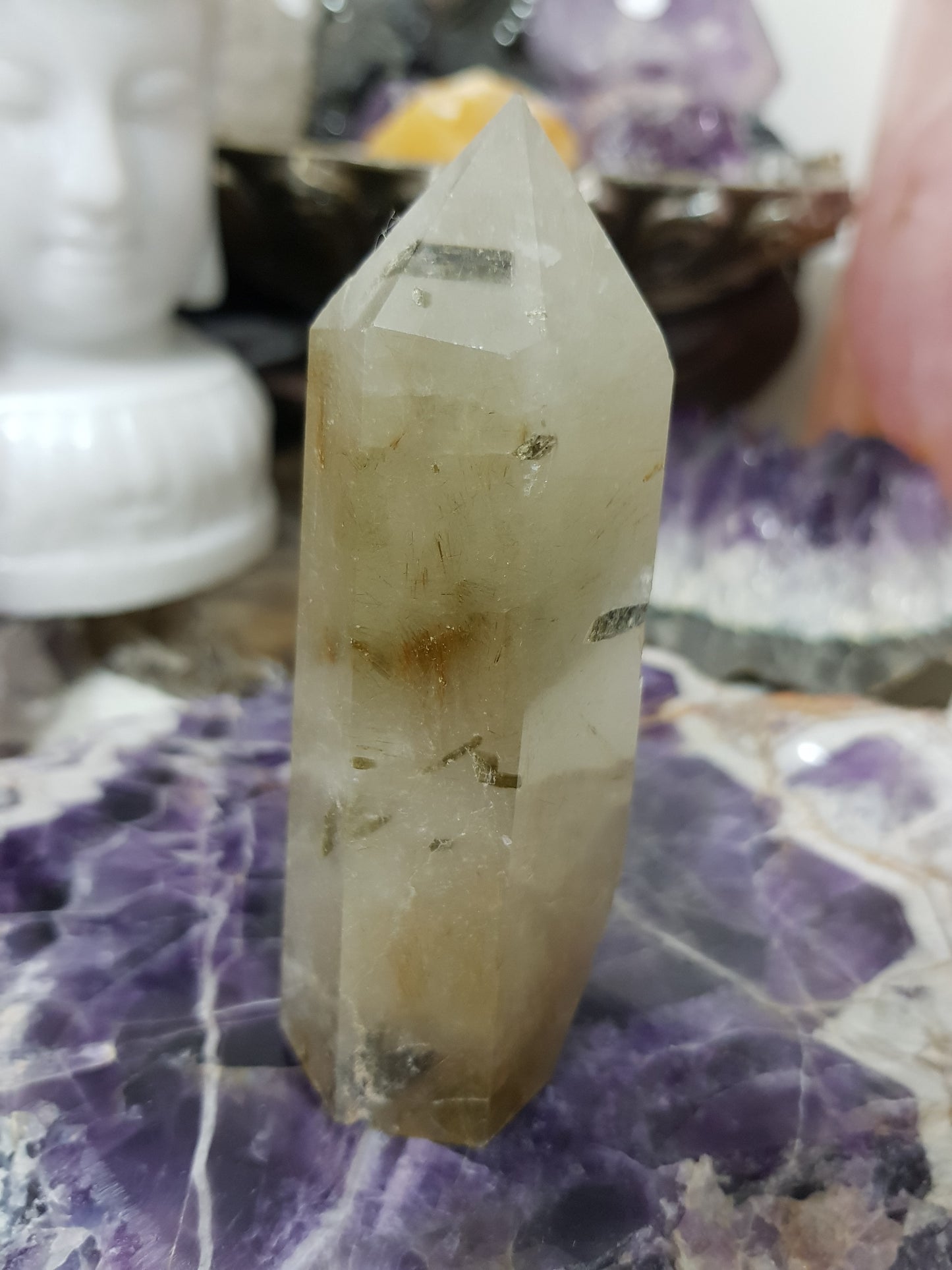 Rutilated Quartz Crystal Point - RTQ13