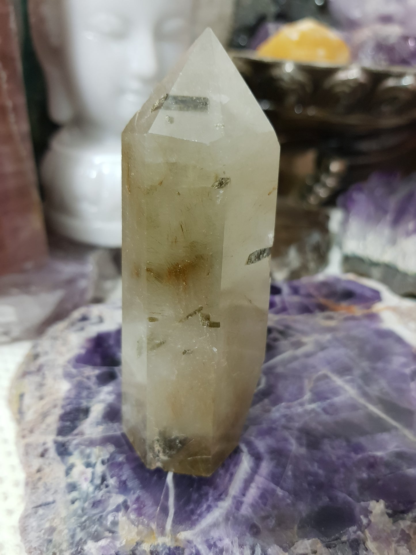 Rutilated Quartz Crystal Point - RTQ13