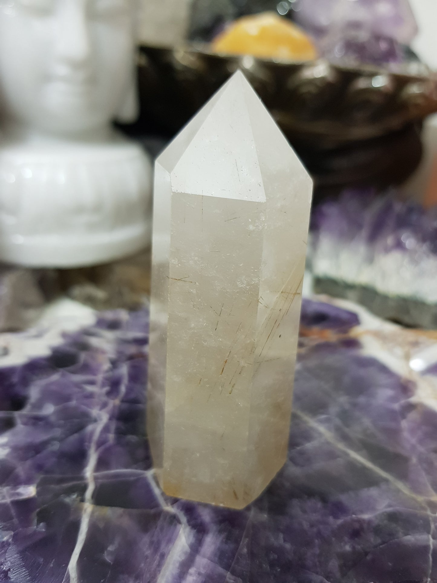 Rutilated Quartz Crystal Point - RTQ4