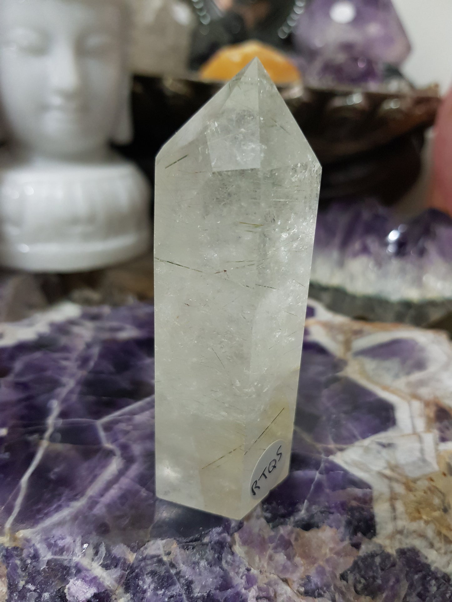 Rutilated Quartz Crystal Point - RTQ5