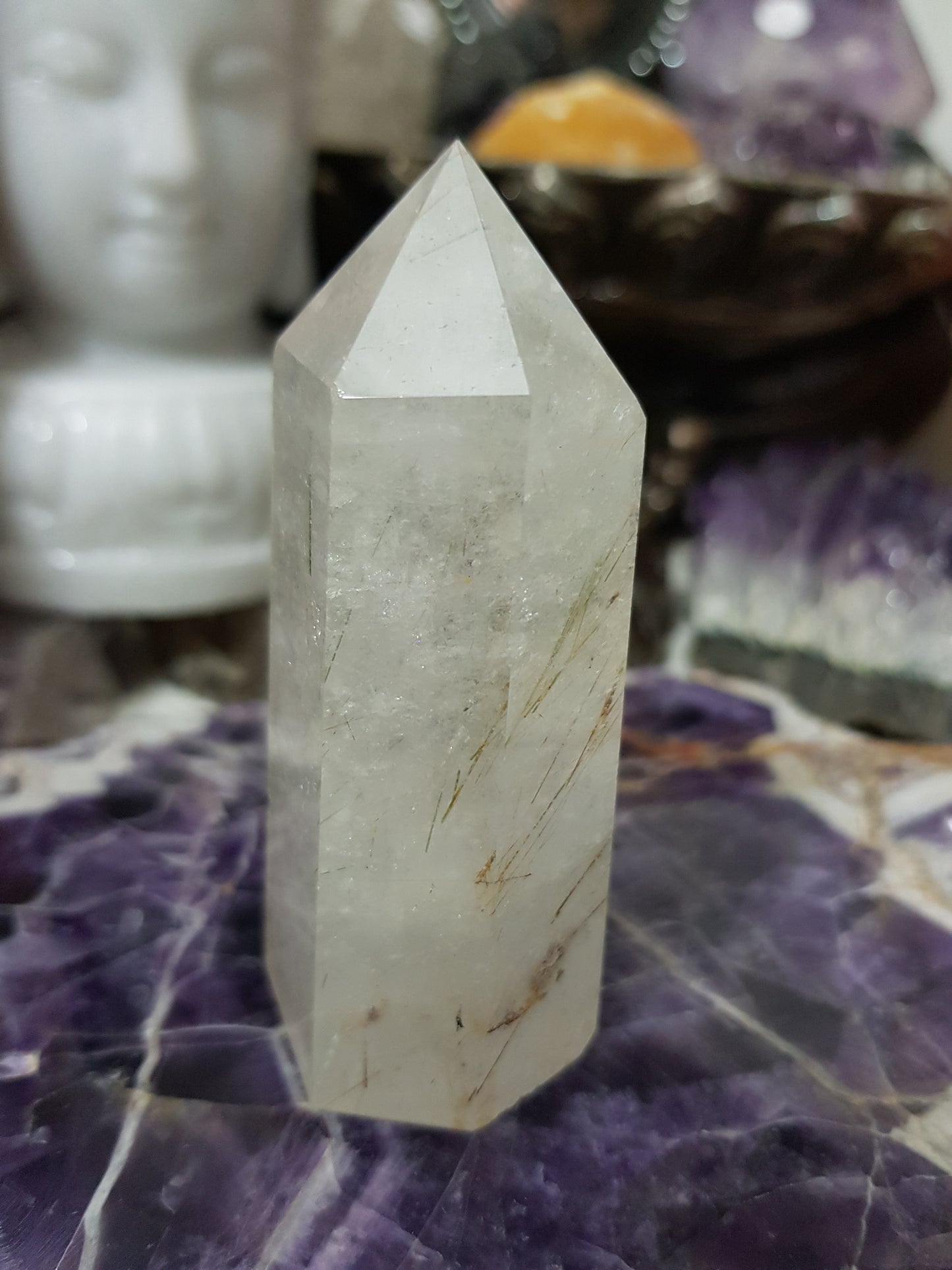 Rutilated Quartz Crystal Point - RTQ6