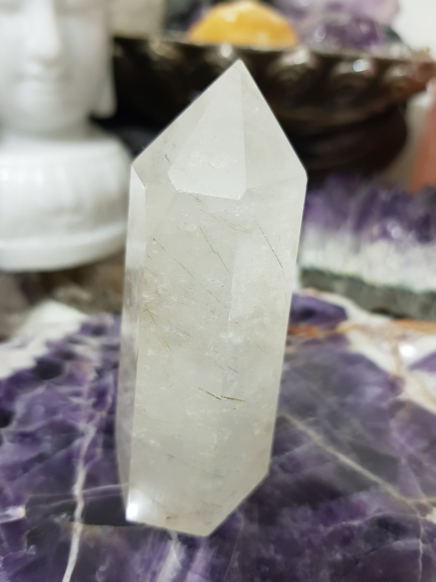 Rutilated Quartz Crystal Point - RTQ6
