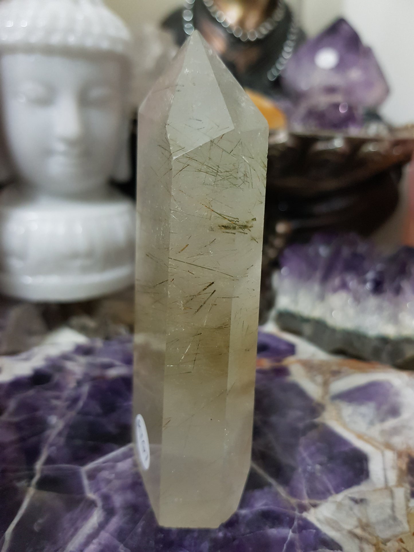 Rutilated Quartz Crystal Point - RTQ7