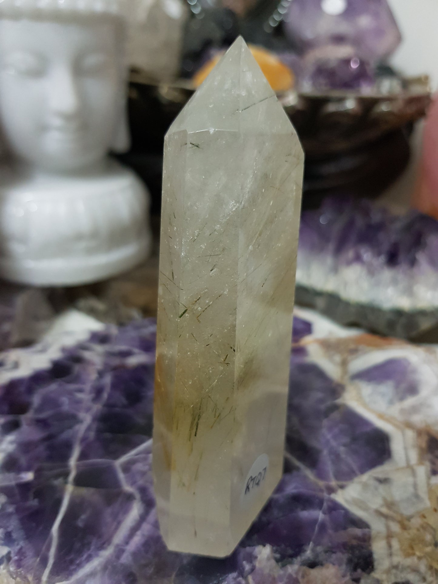 Rutilated Quartz Crystal Point - RTQ7