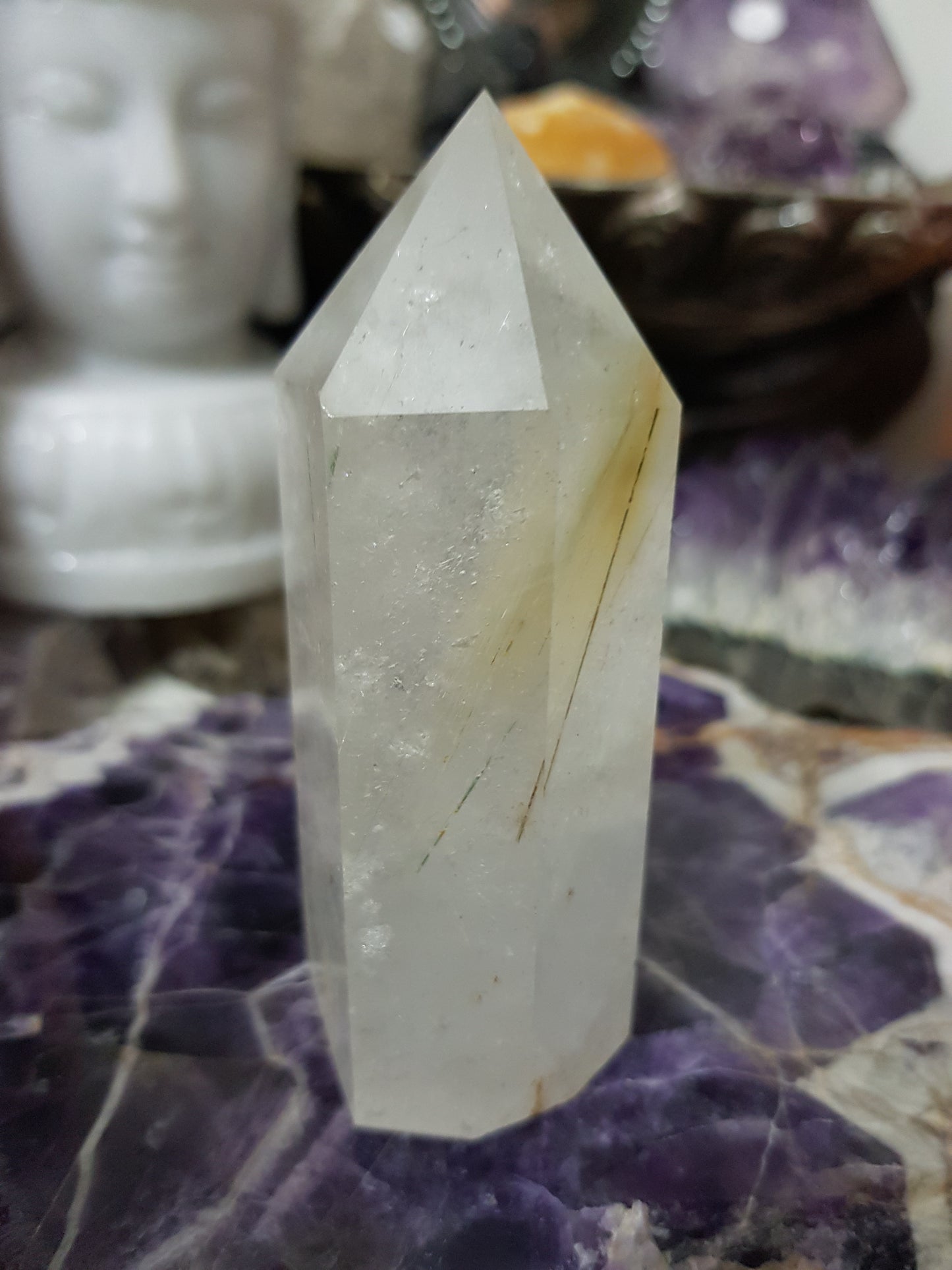 Rutilated Quartz Crystal Point - RTQ8