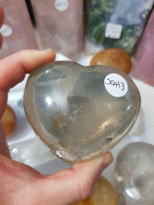 Smoky Quartz Crystal Heart - SQH3