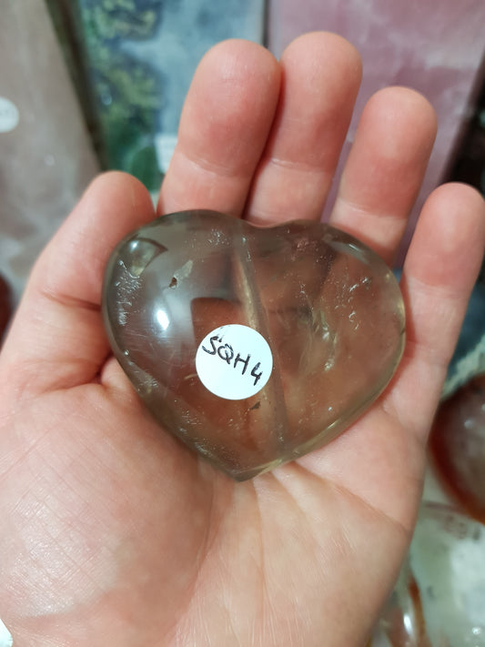 Smoky Quartz Crystal Heart - SQH4