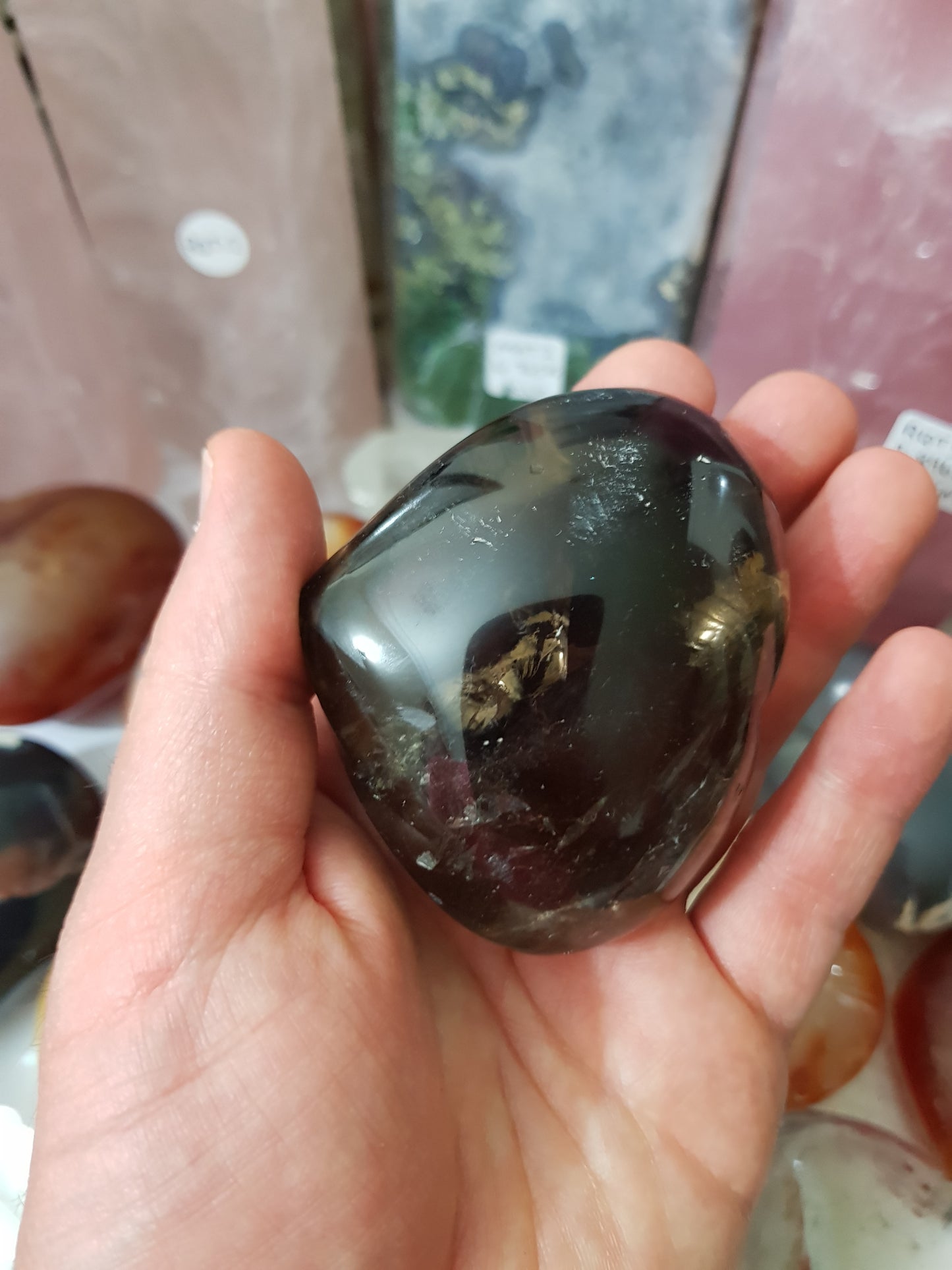 Smoky Quartz Crystal Heart - SQH5