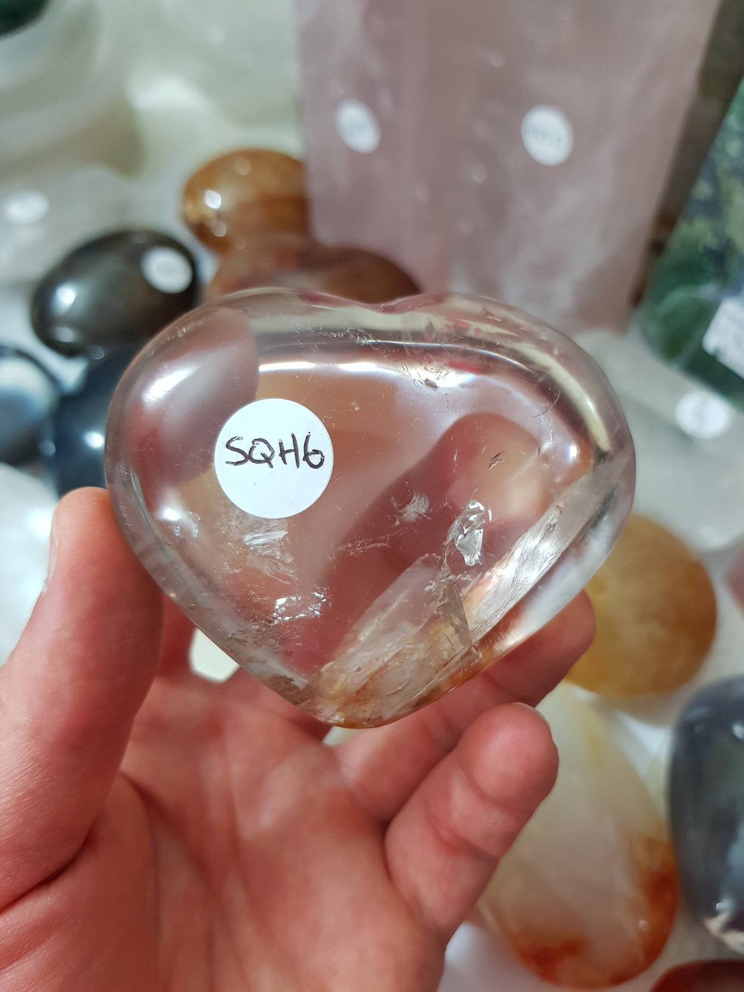 Smoky Quartz Crystal Heart - SQH6