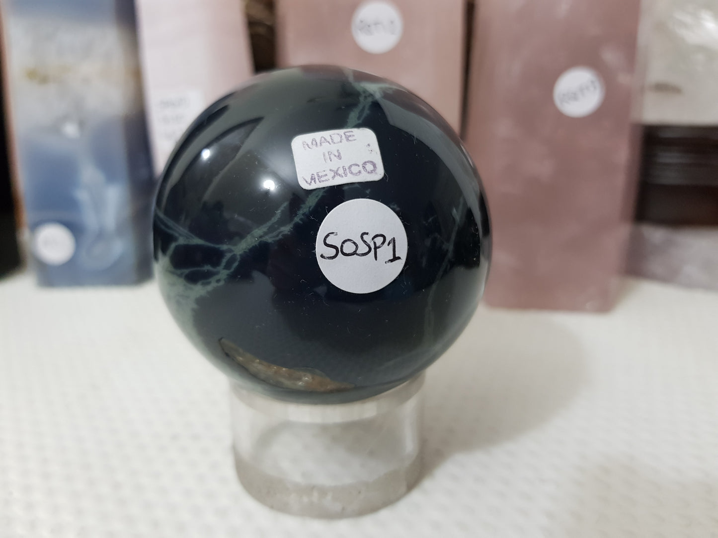 Spider Obsidian Crystal Sphere - SOSP1