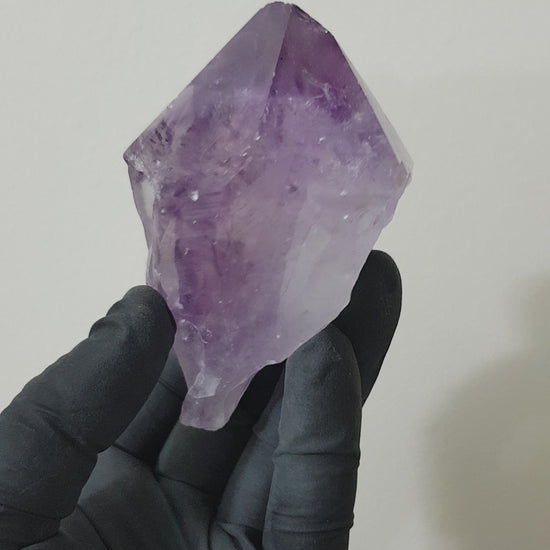 Natural Brazilian Purple Amethyst Crystal Point 8.5cm
