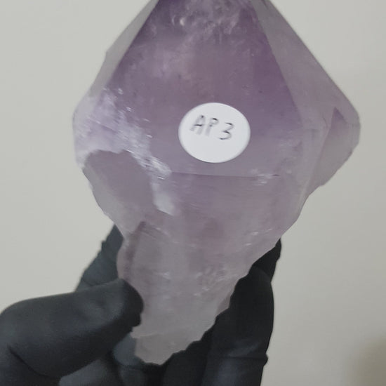 Natural Brazilian Purple Amethyst Crystal Point 11.5cm