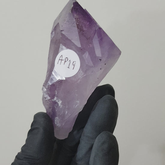 Natural Brazilian Purple Amethyst Crystal Point 8cm