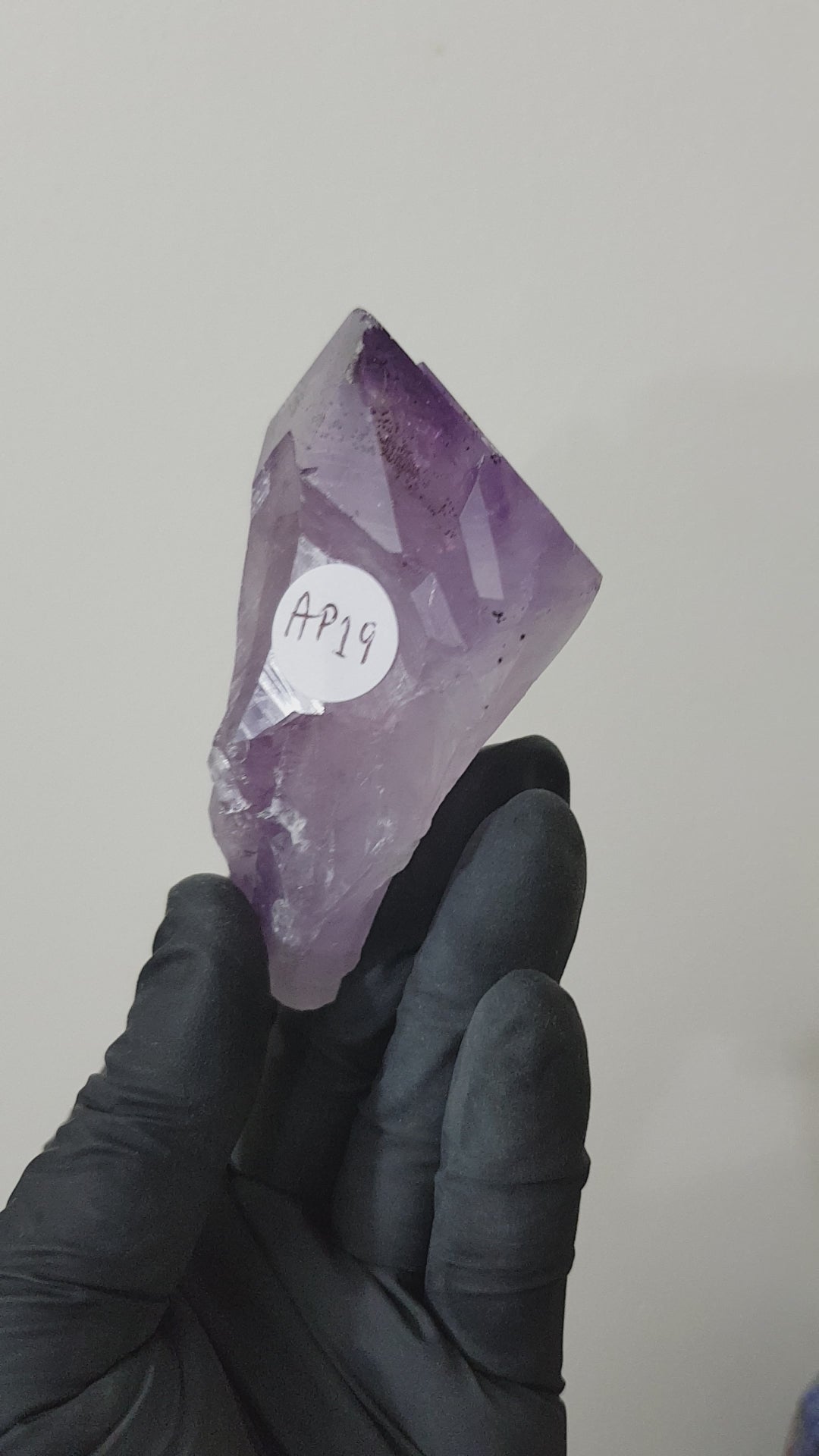 Natural Brazilian Purple Amethyst Crystal Point 8cm