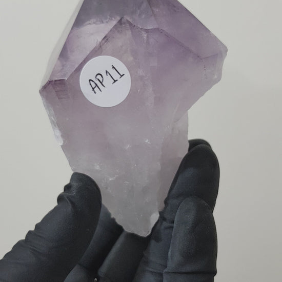 Natural Brazilian Purple Amethyst Crystal Point 9.5cm